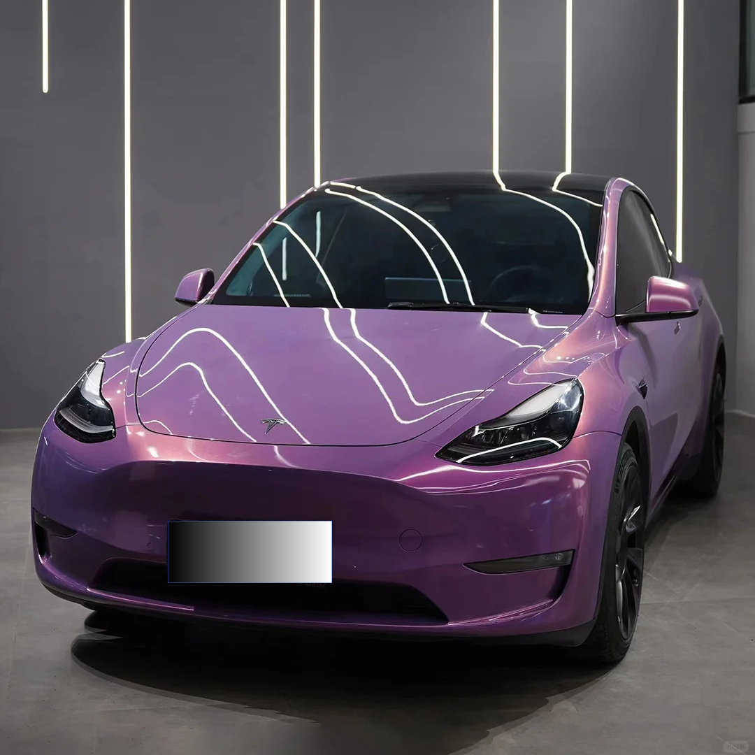 Quality Gloss Love Audacious Purple Car Vinyl Wrap   For Sale |