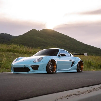 PET Gloss Meisen Blue Car Vinyl Wrap