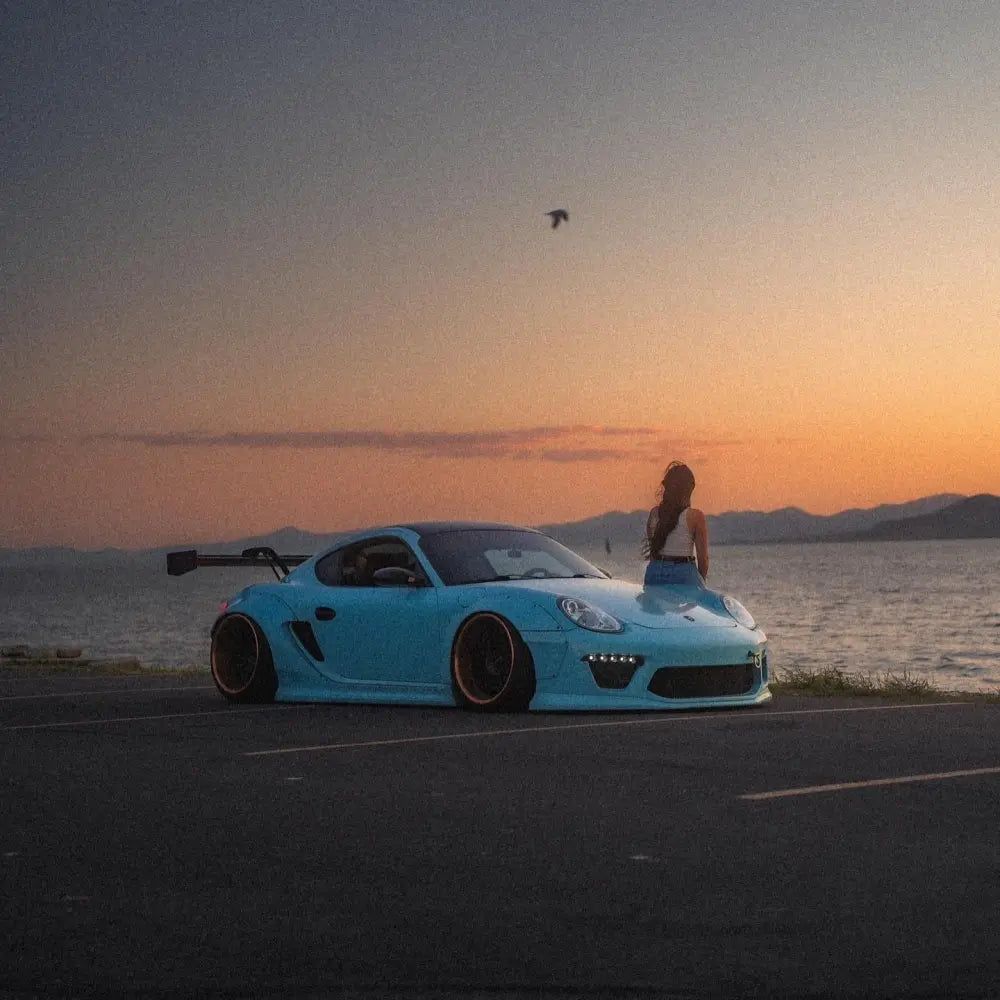 PET Gloss Meisen Blue Car Vinyl Wrap