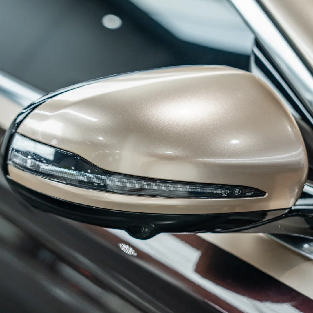 Gloss Metal Champaign Dark Gold Car Vinyl Wrap