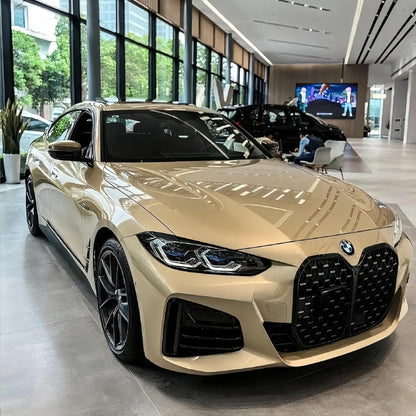 Gloss Metal Champaign Dark Gold Car Vinyl Wrap