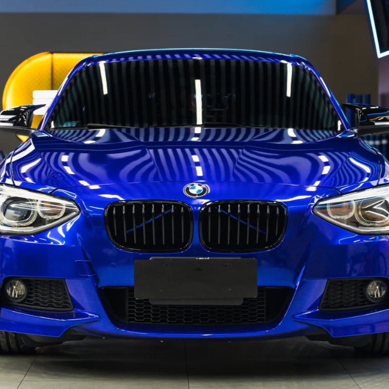 Gloss Metal Paint Blueberry Car Vinyl Wrap