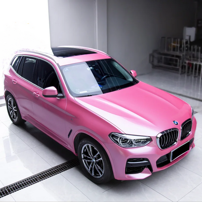 Quality Gloss Metal Paint Shell Pink Car Vinyl Wrap  For Sale |