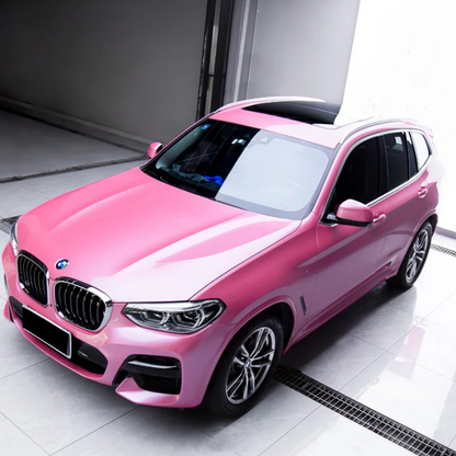 Quality Gloss Metal Paint Shell Pink Car Vinyl Wrap  For Sale |