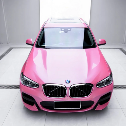 Quality Gloss Metal Paint Shell Pink Car Vinyl Wrap  For Sale |