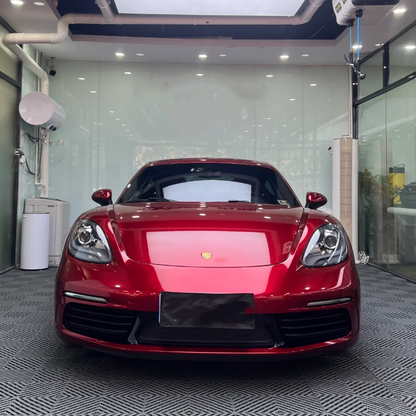 Gloss Metallic Cherry Red Car Vinyl Wrap