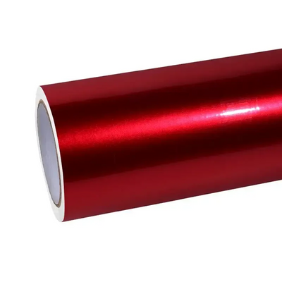 Gloss Metallic Cherry Red Car Vinyl Wrap