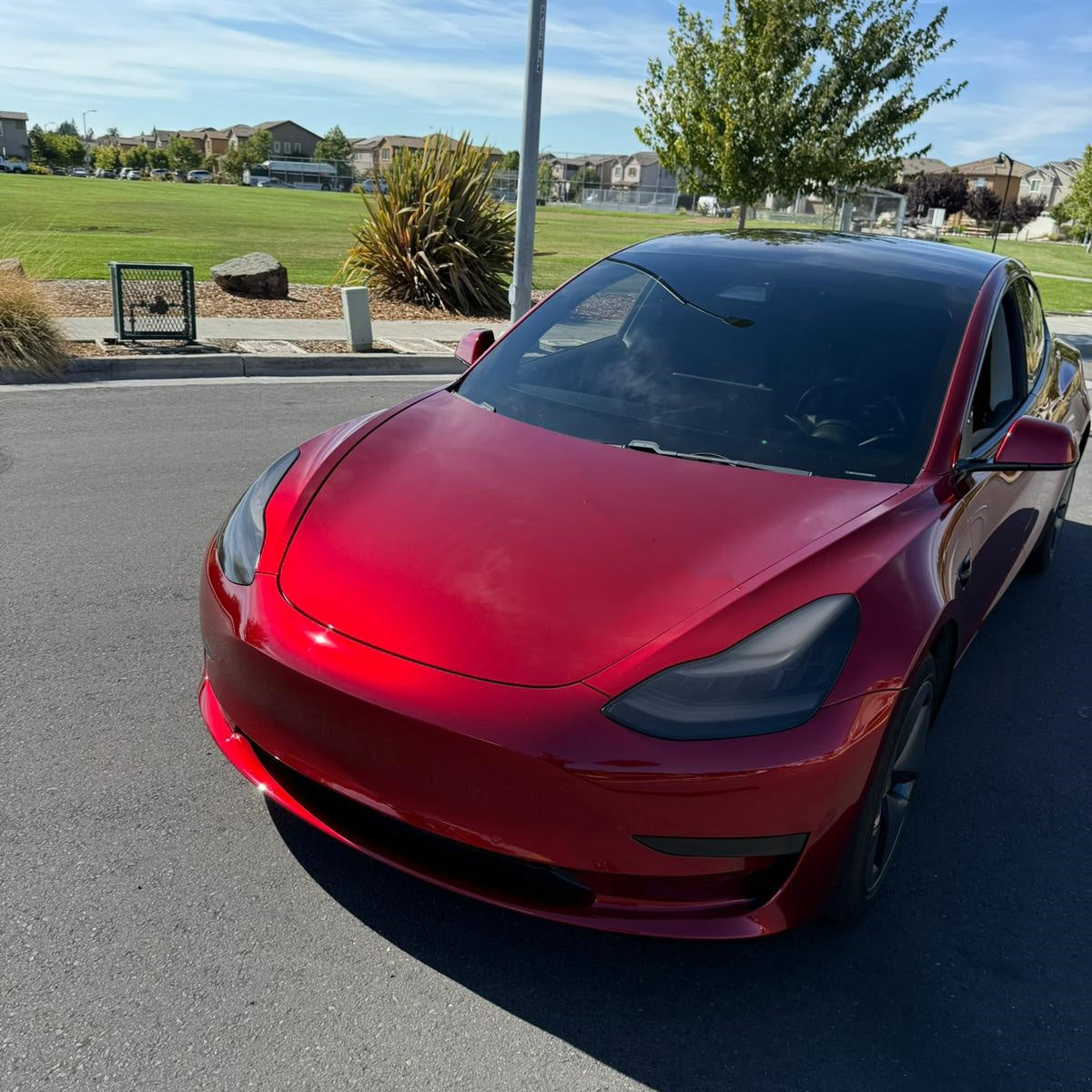 Gloss Metallic Cherry Red Car Vinyl Wrap