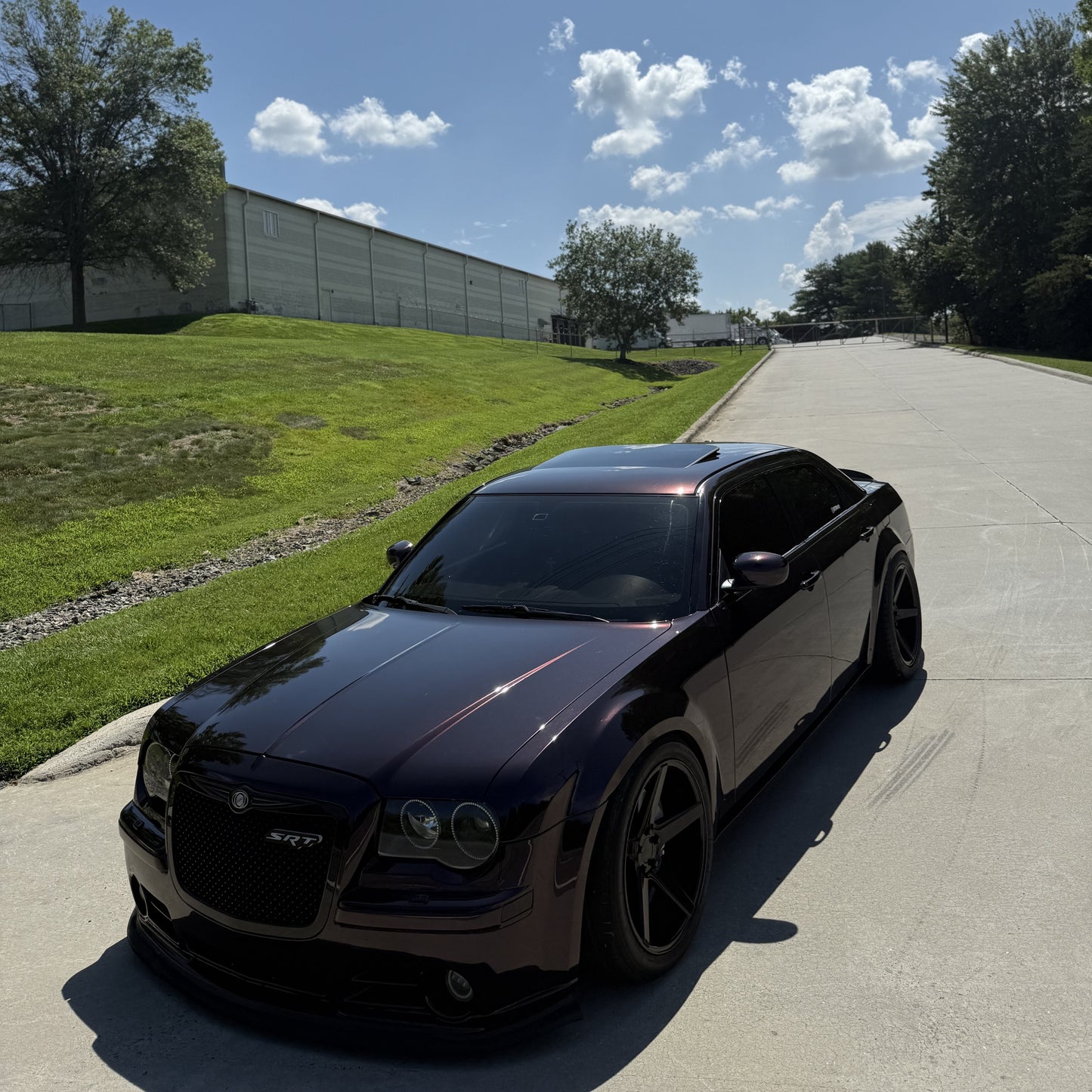 PET Gloss Metallic Gloss Gentian Purple Car Vinyl Wrap