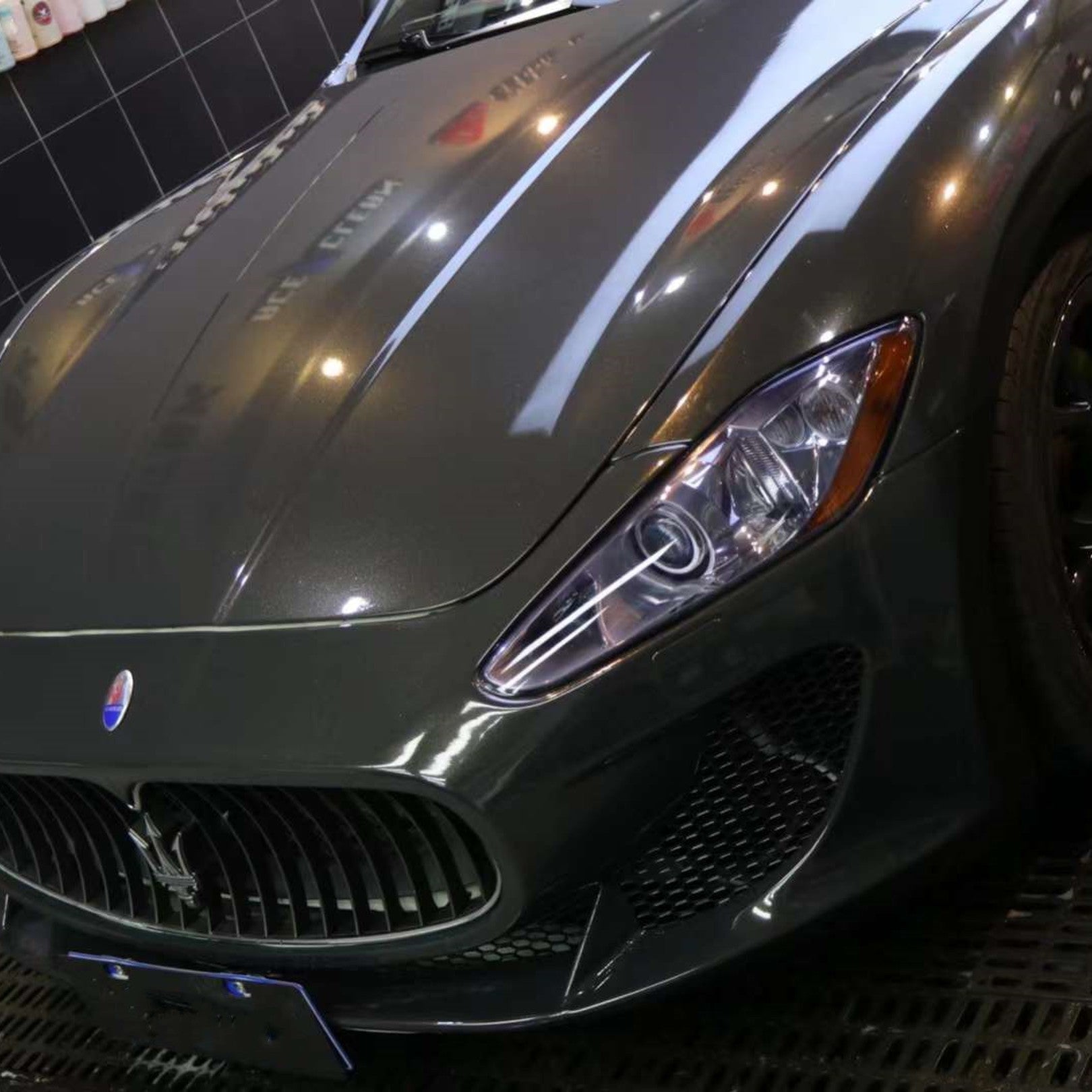 Quality Gloss Metallic Graphite Gray Car Vinyl Wrap  For Sale |