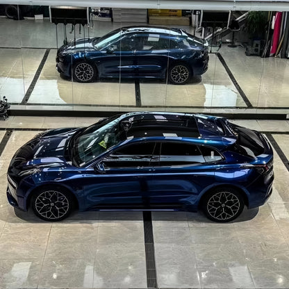 Gloss Metallic Indigo Blue Car Vinyl Wrap