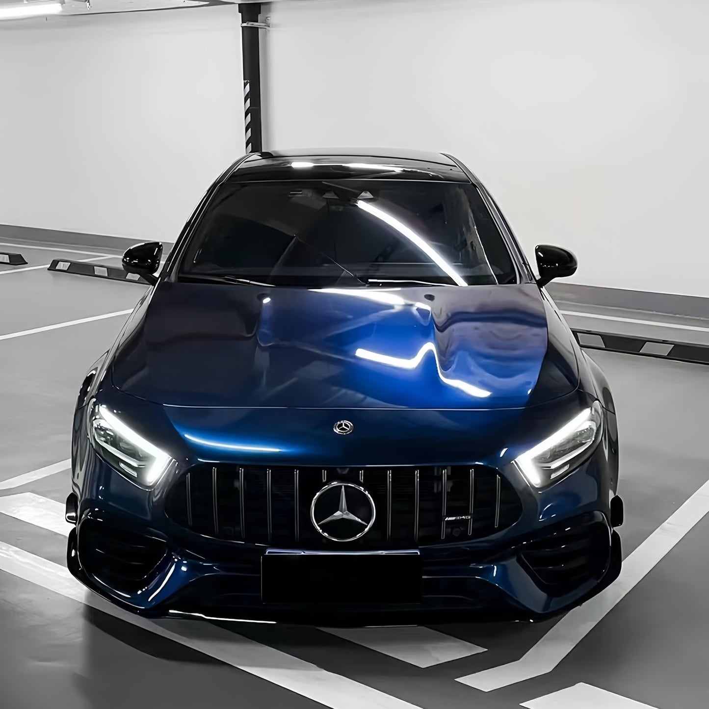 Gloss Metallic Indigo Blue Car Vinyl Wrap