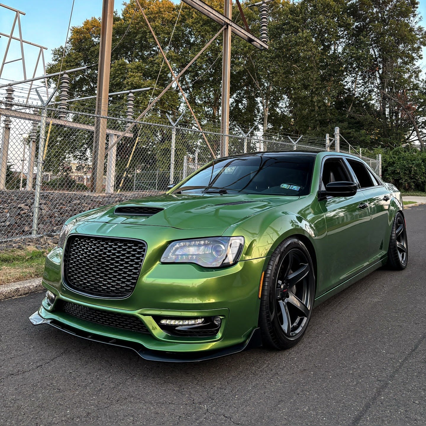 Gloss Metallic Mamba Green Car Vinyl Wrap