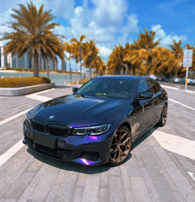 PET Gloss Midnight purple Wrap for Car