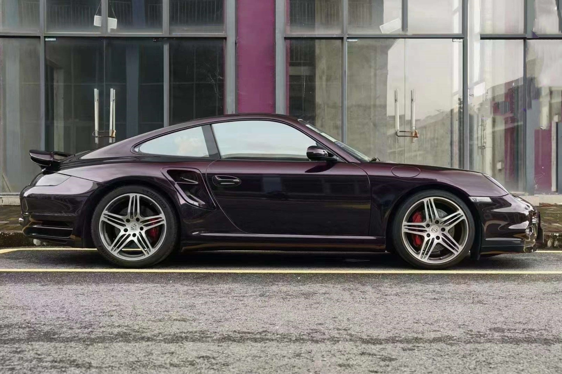 Quality Gloss Metallic Midnight Red Car Vinyl Wrap  For Sale |