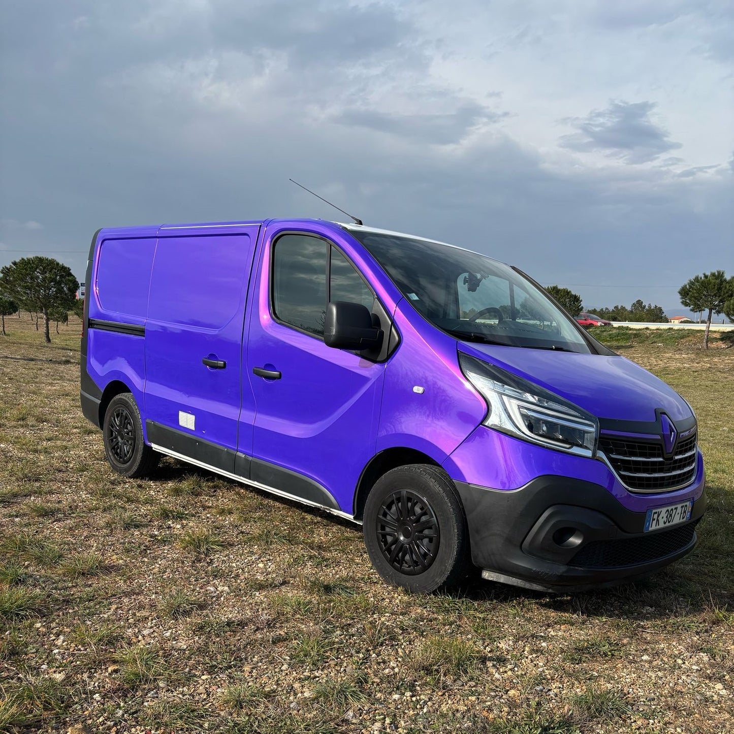 Gloss Metallic Plum Explosion Purple Car Vinyl Wrap