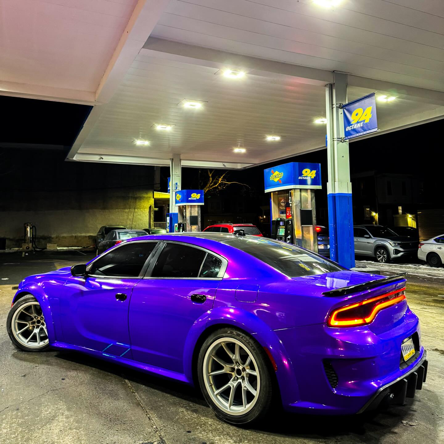 Gloss Metallic Plum Explosion Purple Car Vinyl Wrap