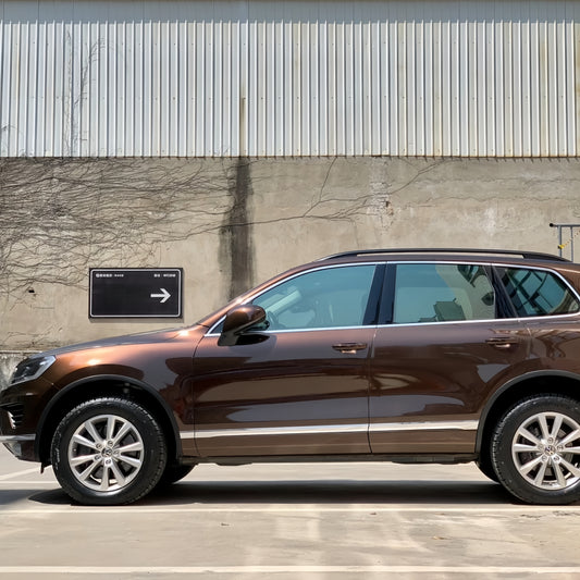 Gloss Metallic Porsche Terra Brown Car Vinyl Wrap