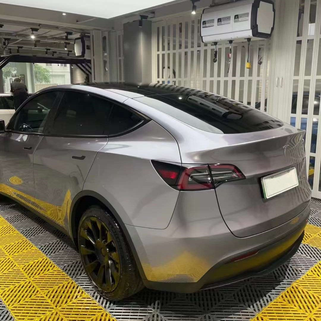 Quality Gloss Metallic Titanium Gray Car Vinyl Wrap  For Sale |