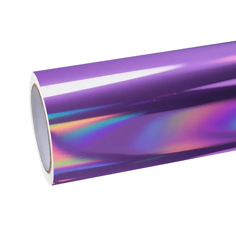 Gloss Purple Holographic Chrome Laser Car Vinyl Wrap