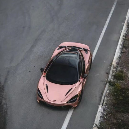 Quality Gloss Rose Gold Mirror Chrome Car Vinyl Wrap  For Sale |