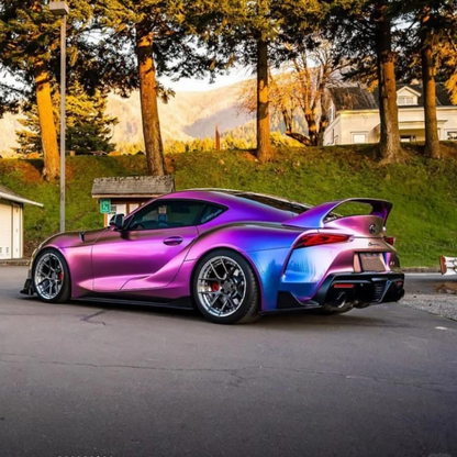 PET Gloss Shifting Green Purple Car Vinyl Wrap