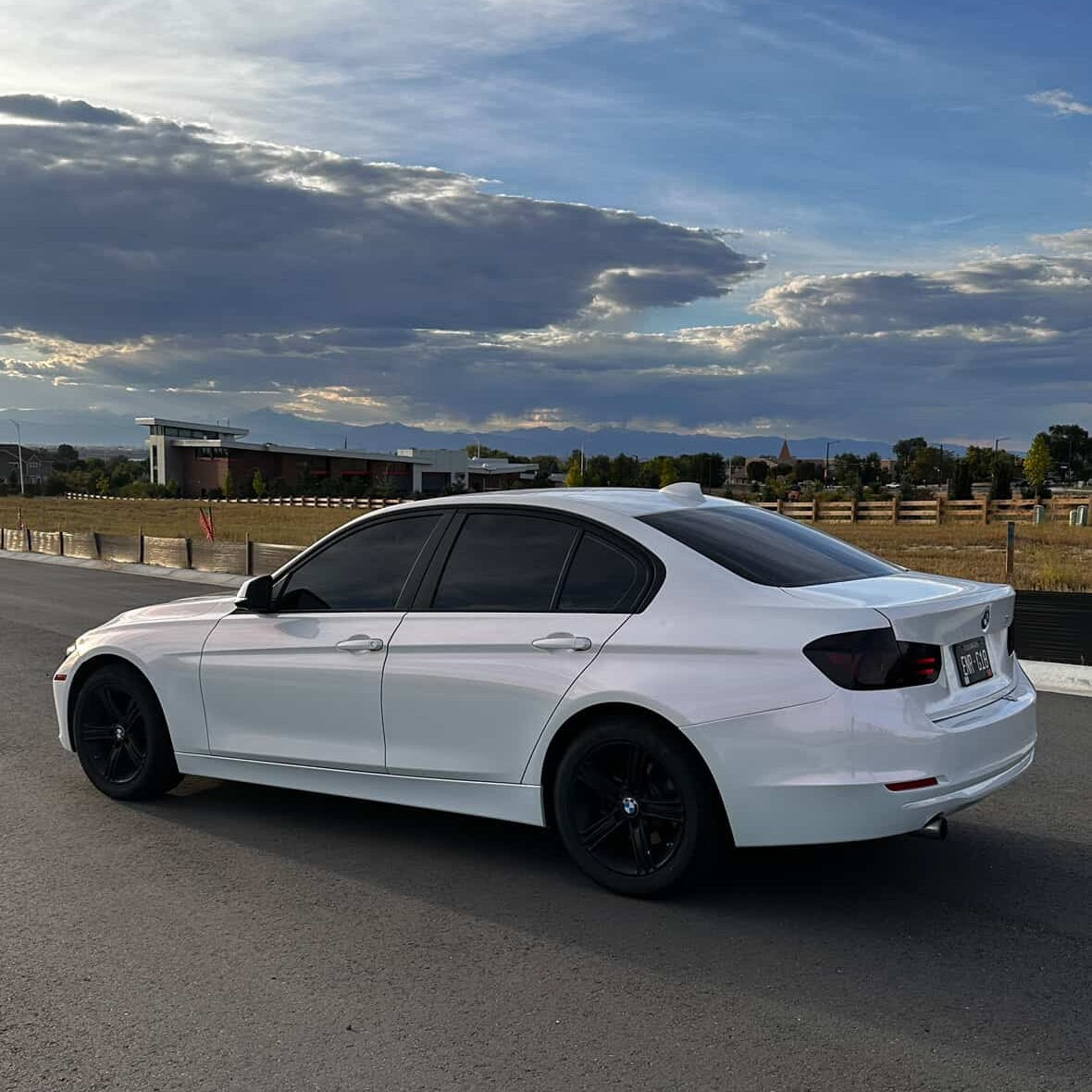 Gloss White Red Car Vinyl Wrap