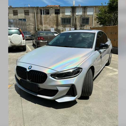Quality Glossy Laser White Car Vinyl Wrap  For Sale |