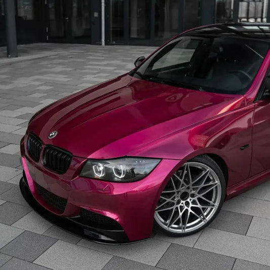 Quality PET Glossy Metallic Rubellite Purple Vinyl Wrap  For Sale |