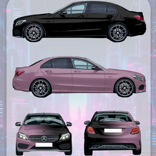 Quality Oolong Milk Tea - Black Gradient Customized Car Vinyl Wrap  For Sale |