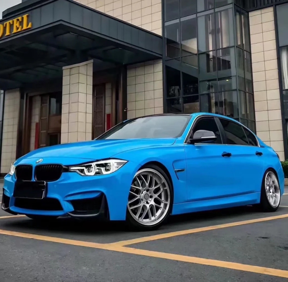 Gloss Crystal Blue Sky Car Vinyl Wrap - Fast Delivery