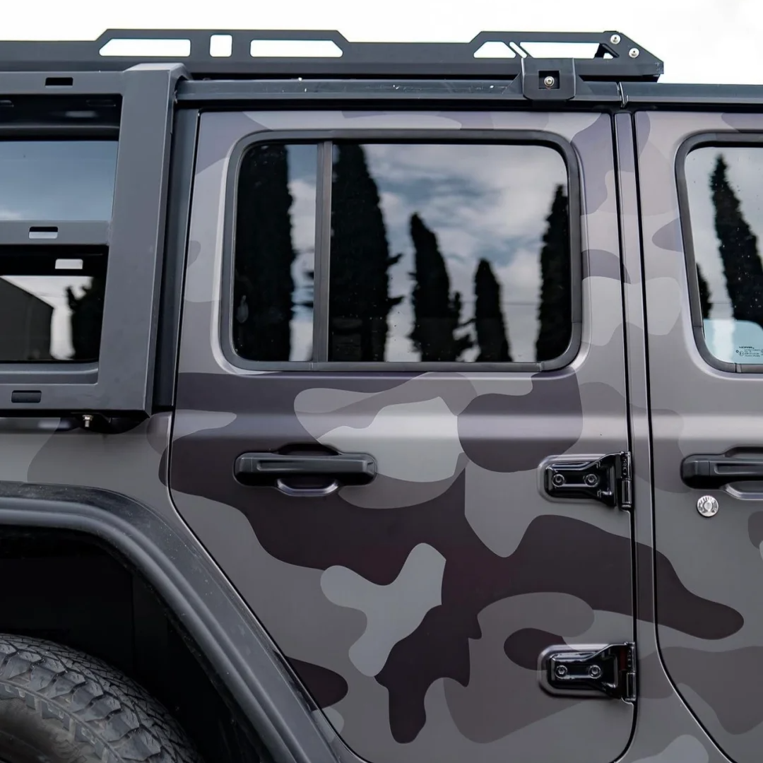 Jeep Green Camo Custom Car Vinyl Wrap: Turn Your Ride into a Wildlife Chameleon