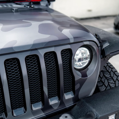 Jeep Green Camo Custom Car Vinyl Wrap: Turn Your Ride into a Wildlife Chameleon