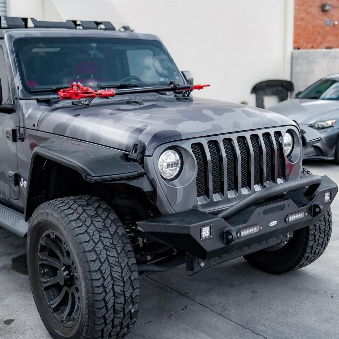 Jeep Green Camo Custom Car Vinyl Wrap: Turn Your Ride into a Wildlife Chameleon