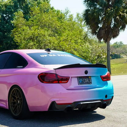 Quality Laser Pink To Blue Gradient Custom Vinyl Wrap  For Sale |