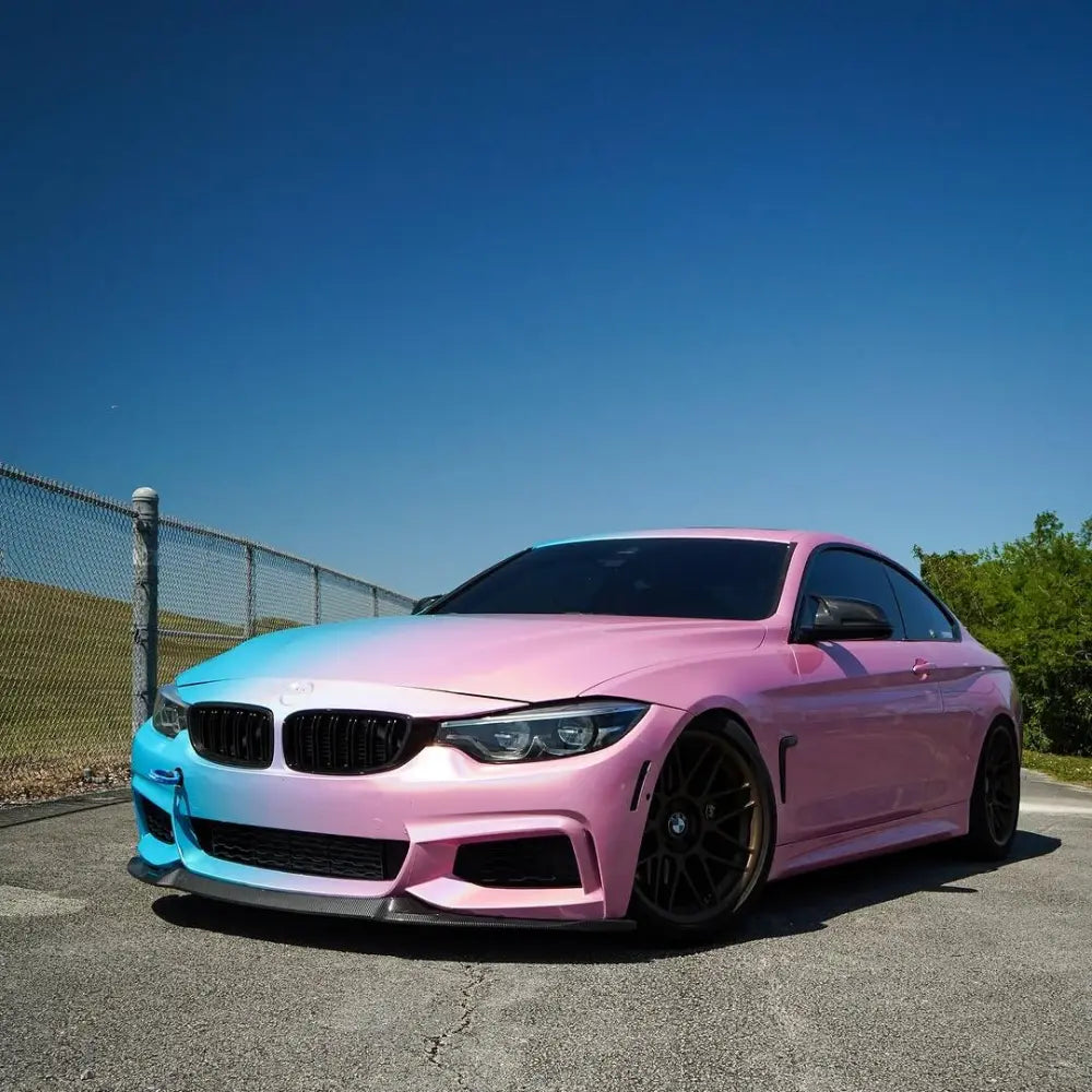 Quality Laser Pink To Blue Gradient Custom Vinyl Wrap  For Sale |