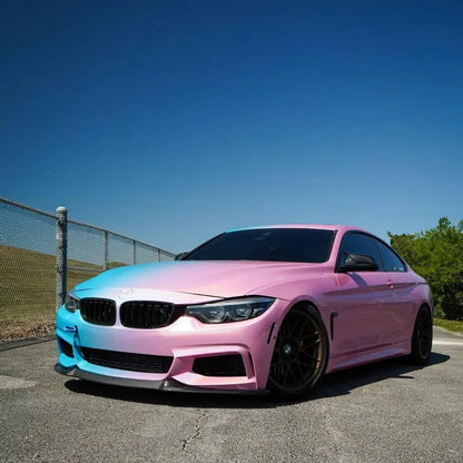 Quality Laser Pink To Blue Gradient Custom Vinyl Wrap  For Sale |