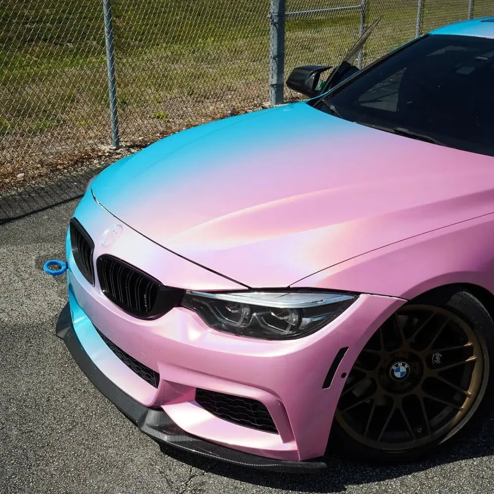 Quality Laser Pink To Blue Gradient Custom Vinyl Wrap  For Sale |