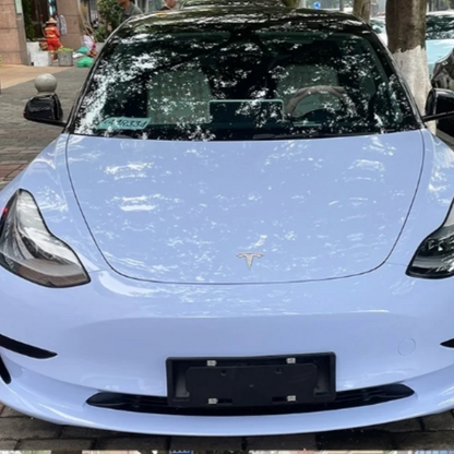 PET Macaron Baby Blue Car Vinyl Wrap