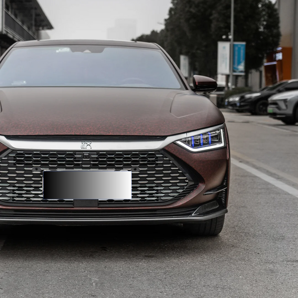 Quality  Matte Black Red Forged Carbon Car Vinyl Wrap