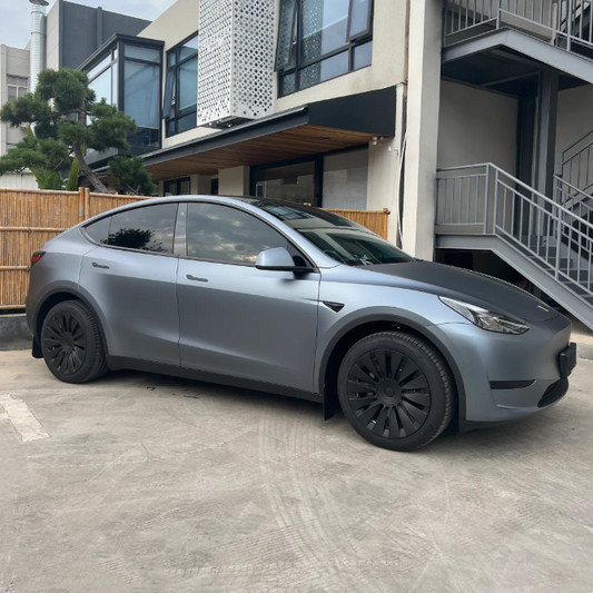 Quality Matte Blue Gray Vinyl Wrap Car Wrap  For Sale |