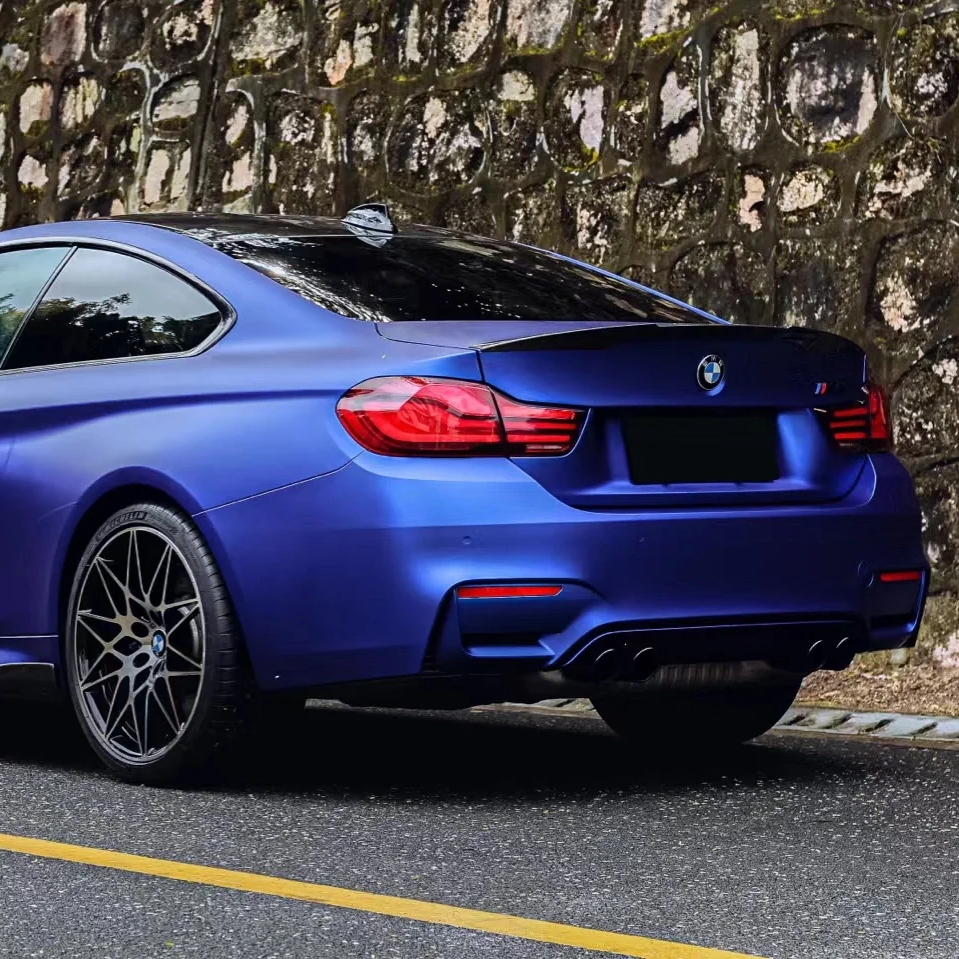 Matte Chrome Blue Car Vinyl Wrap