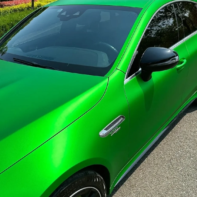 Matte Chrome Green Car Vinyl Wrap