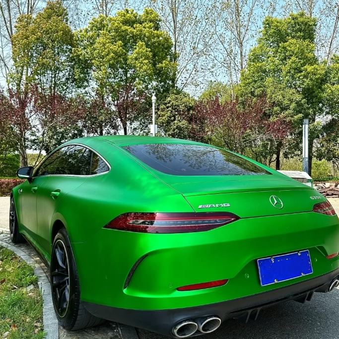 Matte Chrome Green Car Vinyl Wrap
