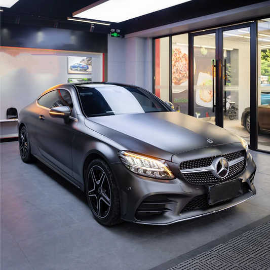 Quality Matte Dark Gray Car Vinyl Wrap  For Sale |
