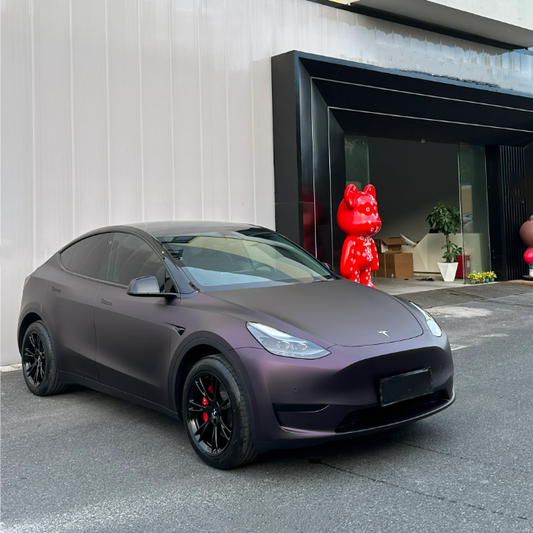 Quality Matte Dark Purple Vinyl Wrap Car Wrap  For Sale |