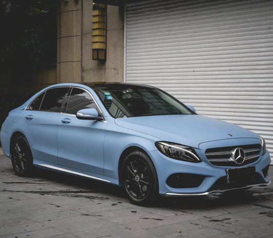 Quality Matte Flat China Blue Car Vinyl Wrap   For Sale |