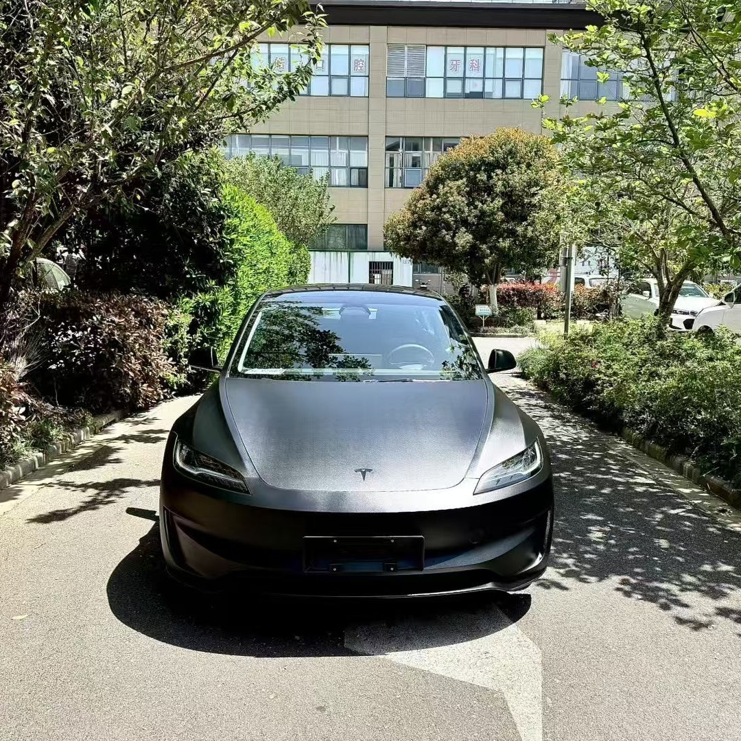 Matte Frosted Black Car Vinyl Wrap