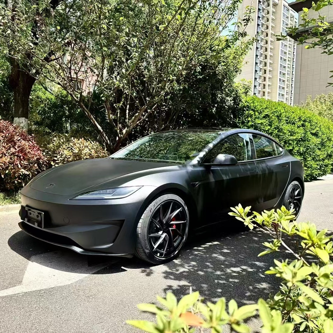 Matte Frosted Black Car Vinyl Wrap