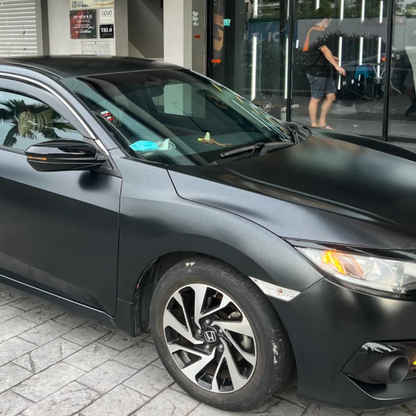 Honda Matte Metallic Graphite Black Car Vinyl Wrap